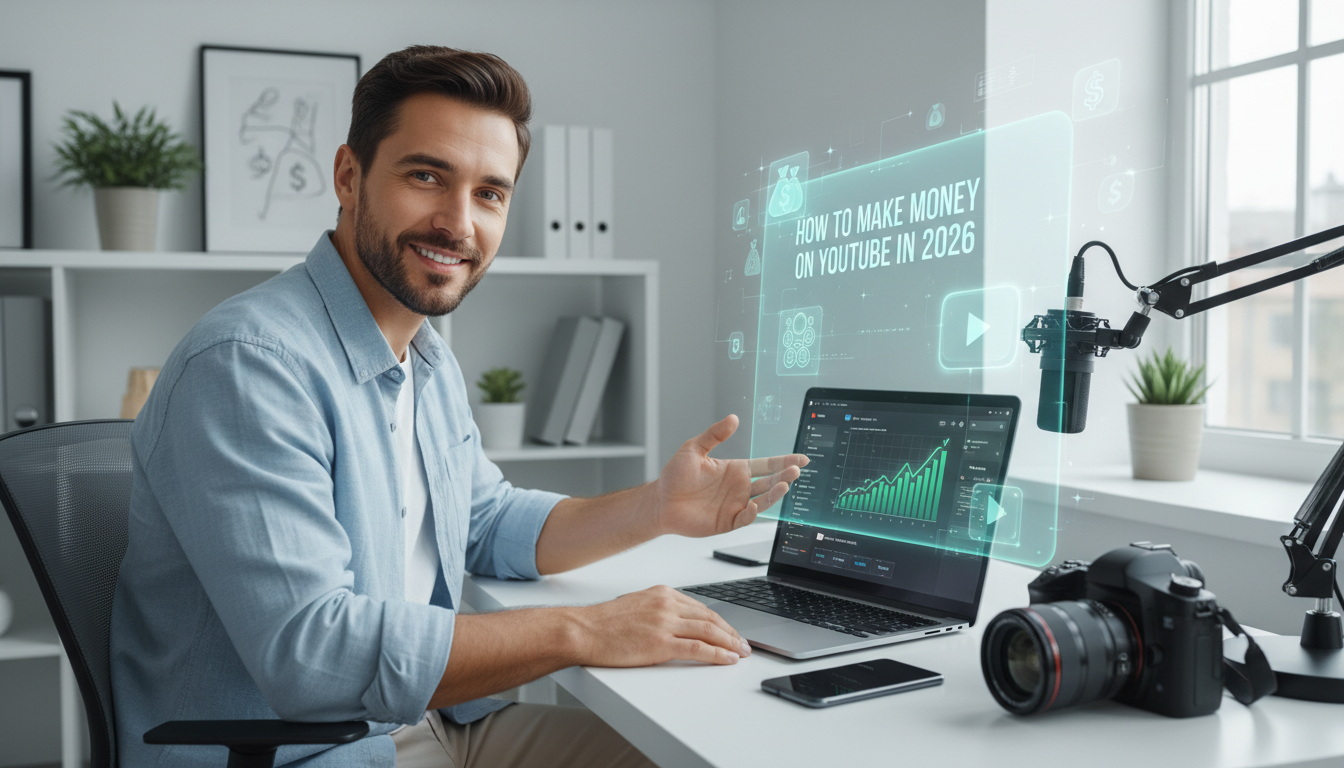How to Make Money on YouTube in 2026 (Beginner’s Step-by-Step Guide)