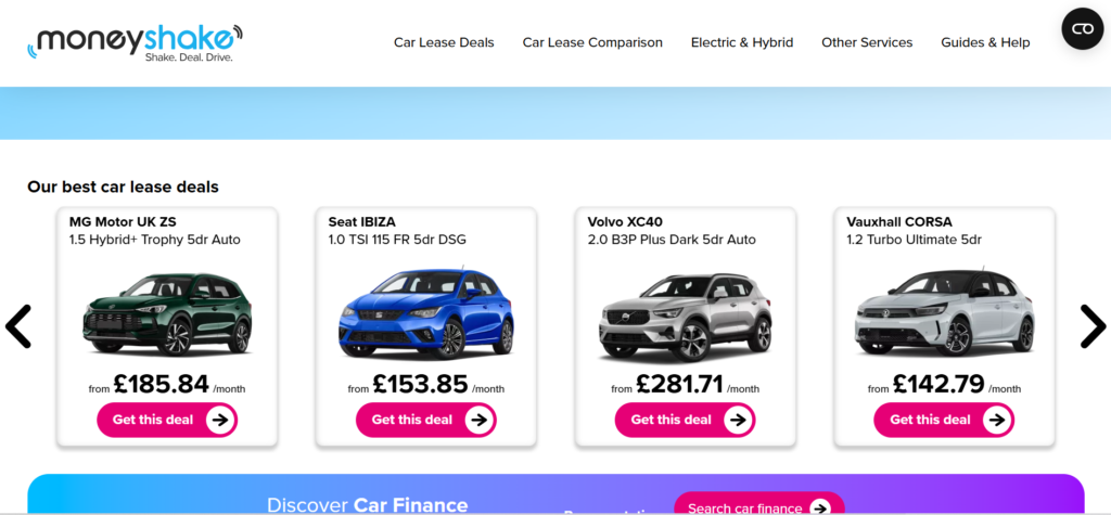 Moneyshake.com Review: The Smart and Trusted Way to Find the Best Car Leasing Deals in the UK